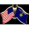 WISCONSIN PIN STATE FLAG USA FRIENDSHIP FLAGS PIN